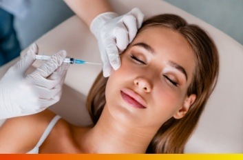 Young woman receiving injection for Botox in Brooklyn