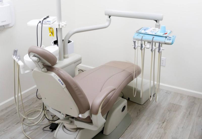 Beige dental chair
